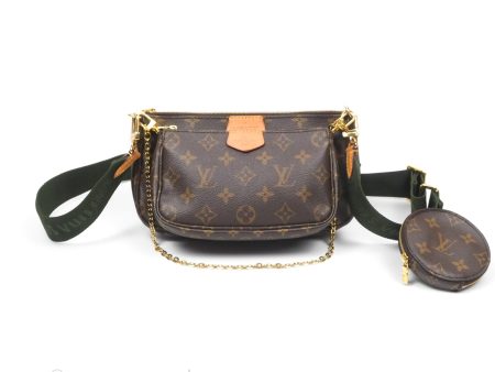 Louis Vuitton Multi Pochette Accessories Khaki Monogram Canvas For Discount