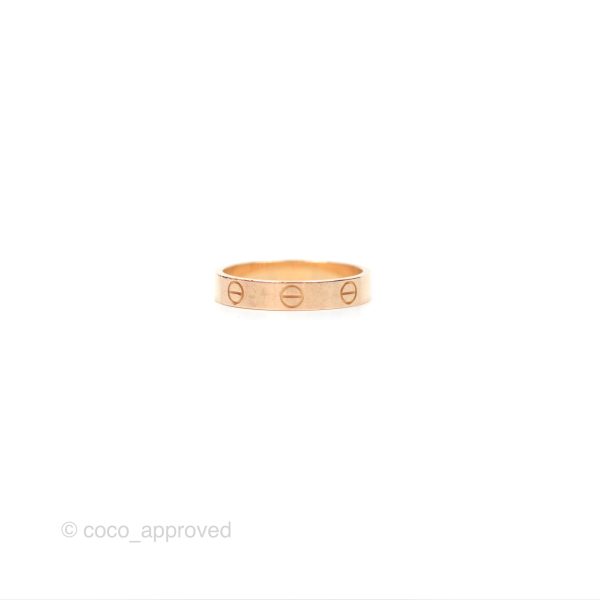 Cartier Love Band Ring Pink Gold Discount