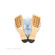 Bottega Veneta Lido Flat Sandals Intrecciato Pale Blue Lambskin Size 36.5 For Cheap