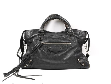 Balenciaga Classic City Bag Dark Grey Calfskin Silver Hardware Supply