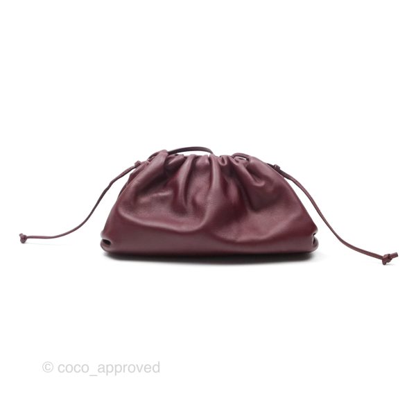 Bottega Veneta The Mini Pouch Bordeaux Butter Calfskin For Cheap