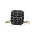 Chanel Duma Backpack Black Tweed Aged Gold Hardware 22K Online Sale