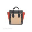 Celine Nano Luggage Grained Calfskin Gold Hardware Orange Black Beige Online Sale