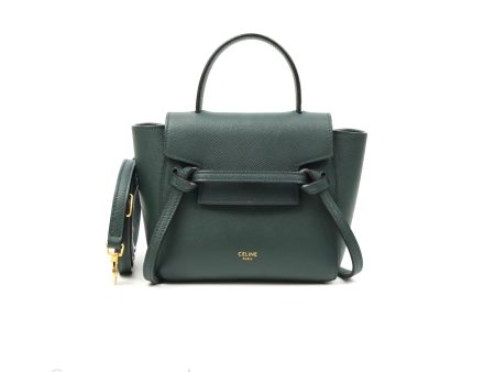 Celine Pico Belt Bag Amazone Green Grained Calfskin Gold Hardware Online