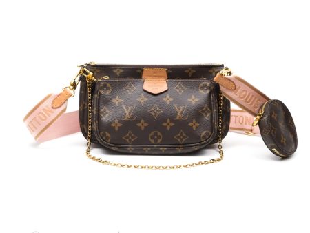 Louis Vuitton Multi Pochette Accessories Pink Monogram Canvas Discount