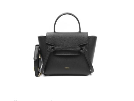 Celine Pico Belt Bag Black Grained Calfskin Gold Hardware Cheap