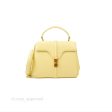 Celine Mini 16 Soft Yellow Satinated Calfskin on Sale