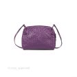 Bottega Veneta Crossbody Bag Intrecciato Leather Purple Sale