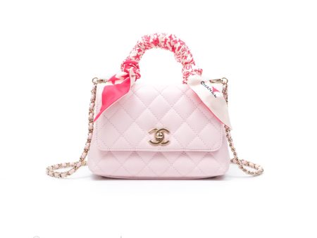 Chanel Mini Coco Handle Quilted Light Pink Caviar Gold Hardware Online