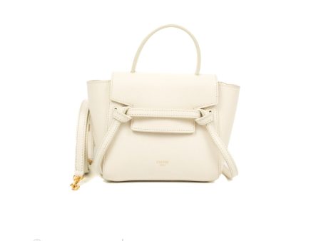 Celine Pico Belt Bag White Grained Calfskin Gold Hardware Online