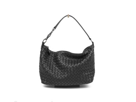 Bottega Veneta Shoulder Bag Black Nappa Intrecciato on Sale