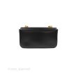 Celine Triomphe Chain Shoulder Bag Black Shiny Calfskin Hot on Sale