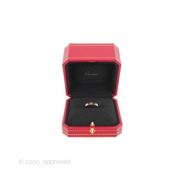 Cartier Love Band Ring Pink Gold Discount