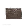 Chanel GST Chocolate Brown Caviar Silver Hardware For Cheap