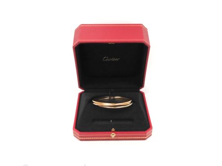 Cartier Trinity Bracelet White Gold  Yellow Gold  Rose Gold Size 16 Online Sale