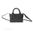 Bottega Veneta Candy Arco Tote Bag Intrecciato Textured-leather Black For Discount