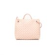 Bottega Veneta Small Andiamo Bag Lotus Intrecciato Lambskin Hot on Sale