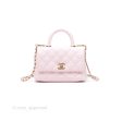 Chanel Mini Coco Handle Quilted Light Pink Caviar Gold Hardware Online