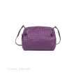 Bottega Veneta Crossbody Bag Intrecciato Leather Purple Sale