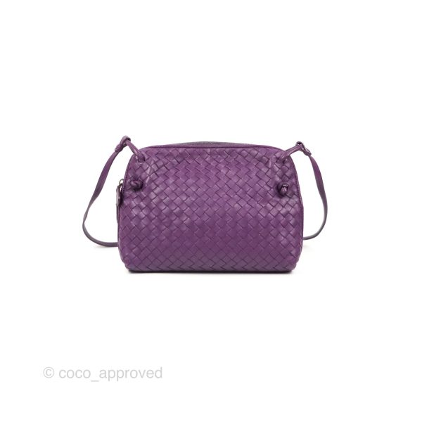 Bottega Veneta Crossbody Bag Intrecciato Leather Purple Sale