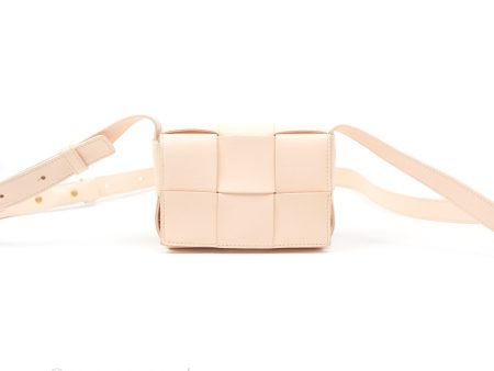 Bottega Veneta Intreccio Cassette Mini Bag Melon Washed Lambskin Online now