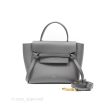 Celine Micro Belt Bag Grey Grained Calfskin Gold Hardware For Discount