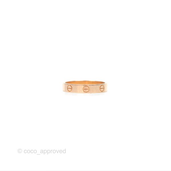 Cartier Love Band Ring Pink Gold Discount