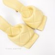 Bottega Veneta Lido Sandals Intrecciato Yellow Lambskin Size 35 Supply