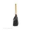 Balenciaga Small Crush Tote Bag Black Calfskin Aged Gold Hardware Sale