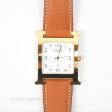 Hermès Heure H TGM 34mm Watch Gold Epsom Gold Hardware Online Sale