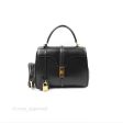 Celine Small 16 Bag Black Satinated Calfskin Fashion