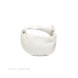 Bottega Veneta Mini Jodie Bag Intrecciato White Lambskin For Discount