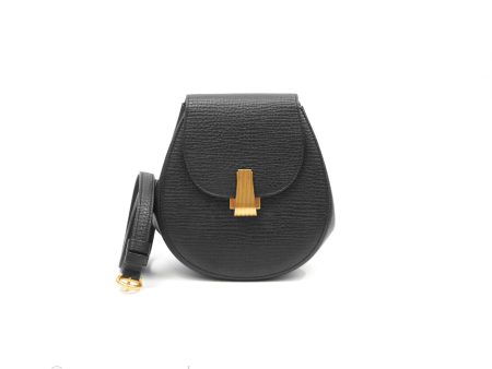 Bottega Veneta Palmellato Rounded Belt Bag Calfskin Black Cheap