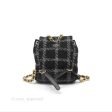 Chanel Duma Backpack Black Tweed Aged Gold Hardware 22K Online Sale