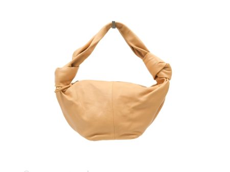 Bottega Veneta Teen Double Knot Hobo Almond Calfskin on Sale