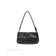 Bottega Veneta Mini Shoulder Bag Black Intrecciato Leather Hot on Sale