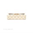 Celine Triomphe Shoulder Bag White Calfskin Triomphe Canvas Hot on Sale