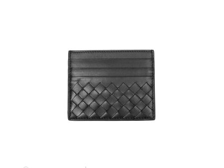 Bottega Veneta Intrecciato Card Holder Black Online Sale