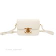 Celine Teen Triomphe Bag Shiny Calfskin White Hot on Sale