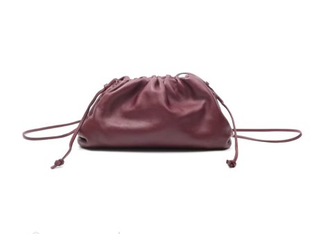 Bottega Veneta The Mini Pouch Bordeaux Butter Calfskin For Cheap