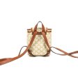 Celine Mini Floco Backpack Triomphe Canvas White Tan Calfskin Supply