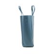 Celine Small Vertical Cabas Tote Grained Calfskin Blue Silver Hardware Supply