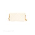 Chanel 19 Clutch With Chain Ivory White Lambskin Mixed Hardware Supply