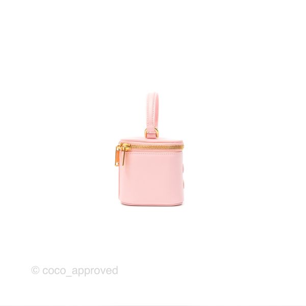 Celine Mini Vanity Case Cuir Triomphe Smooth Calfskin Light Pink Online Sale