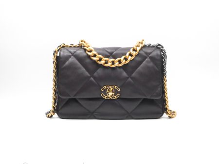 Chanel 19 Medium Dark Brown Mixed Hardware Online Sale