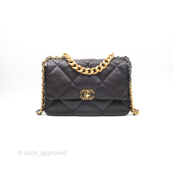 Chanel 19 Medium Dark Brown Mixed Hardware Online Sale