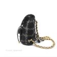 Chanel Duma Backpack Black Tweed Aged Gold Hardware 22K Online Sale