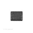 Bottega Veneta Black Small Intrecciato Tri-Fold Zip Wallet Supply