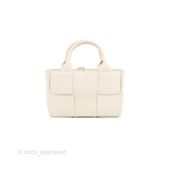 Bottega Veneta Candy Arco Tote Bag Micro Intreccio Grained Calfskin Online Sale