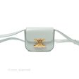 Celine Mini Claude Triomphe Bag Shiny Calfskin Soft Blue For Discount